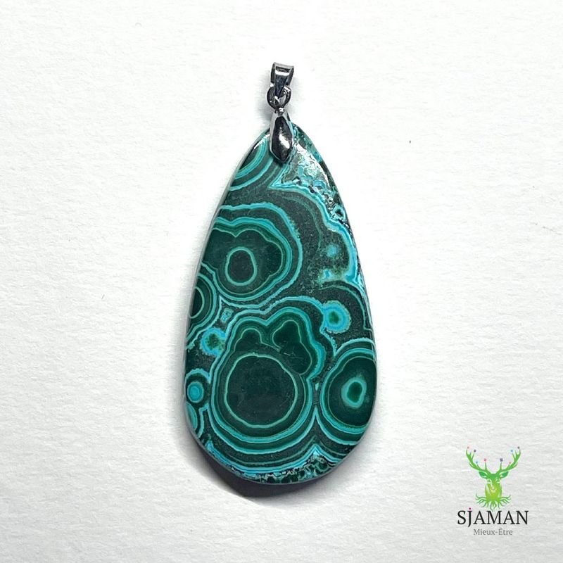 Cabochon en Azurite Malachite