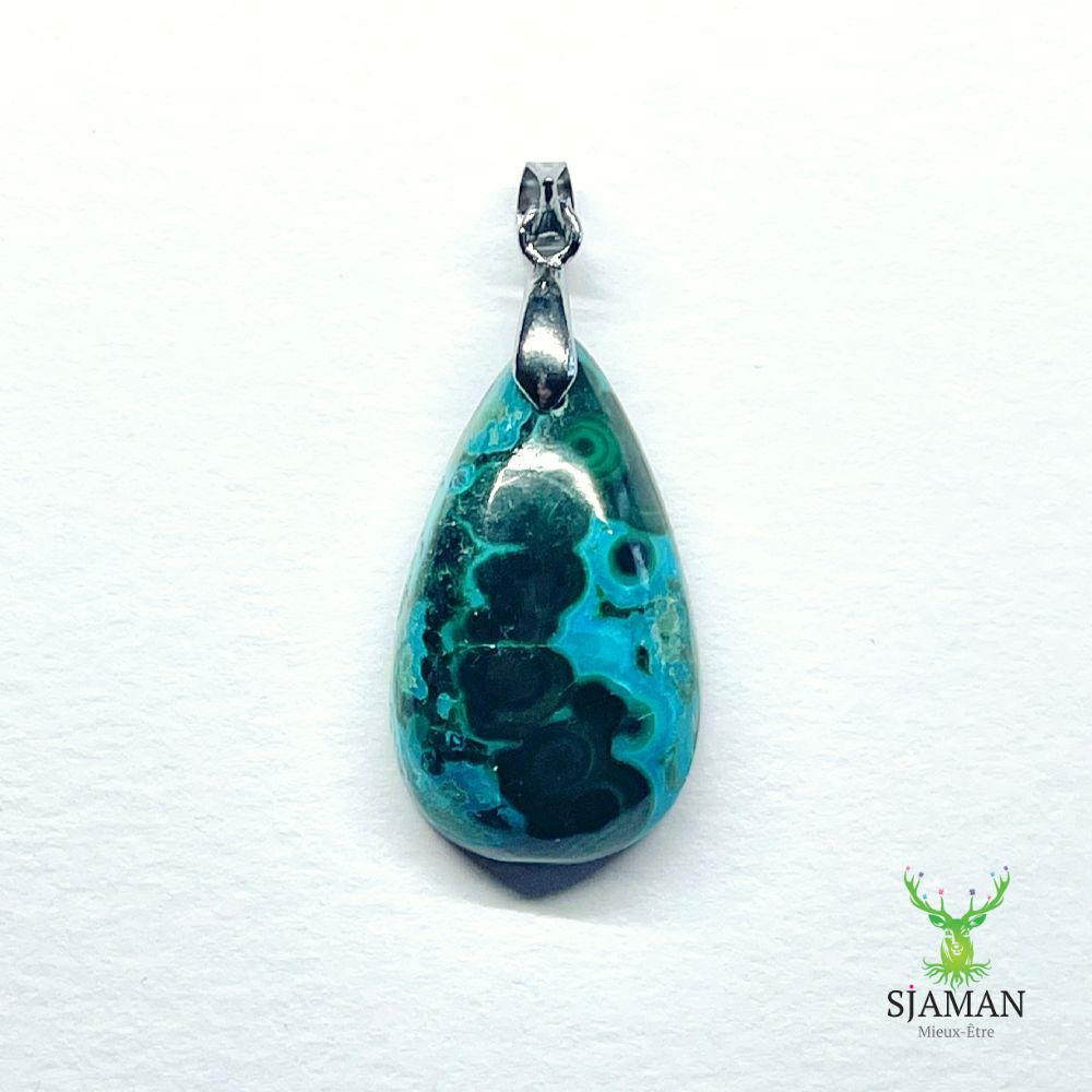 Cabochon en Azurite Malachite