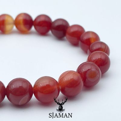Bracelet Cornaline 10mm Bracelet Cornaline 10mm