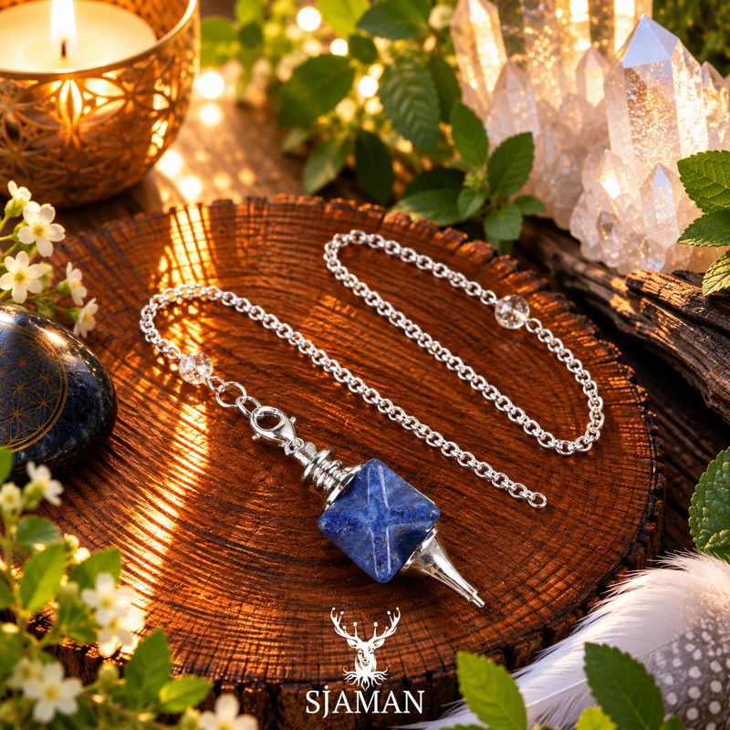 Pendule divinatoire Merkaba Lapis Lazuli
