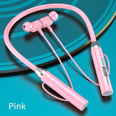 Wireless Bluetooth5.2 Headphones Long Standby Business Headset Neck Hanging Waterproof Sport Earphones Stereo HiFi Noise Reduction In Ear Earbuds with Microphone