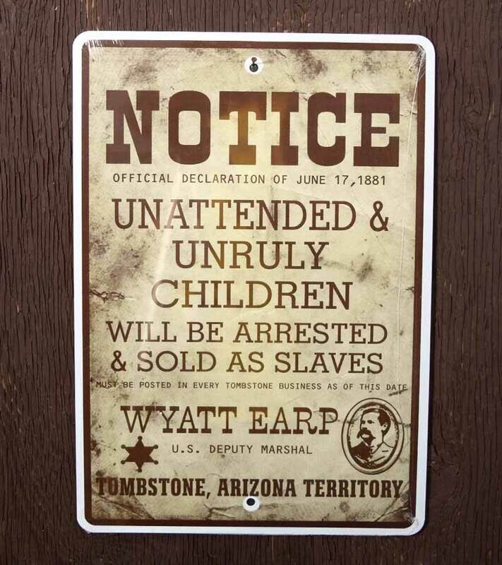 Metal Sign - Unruly Children