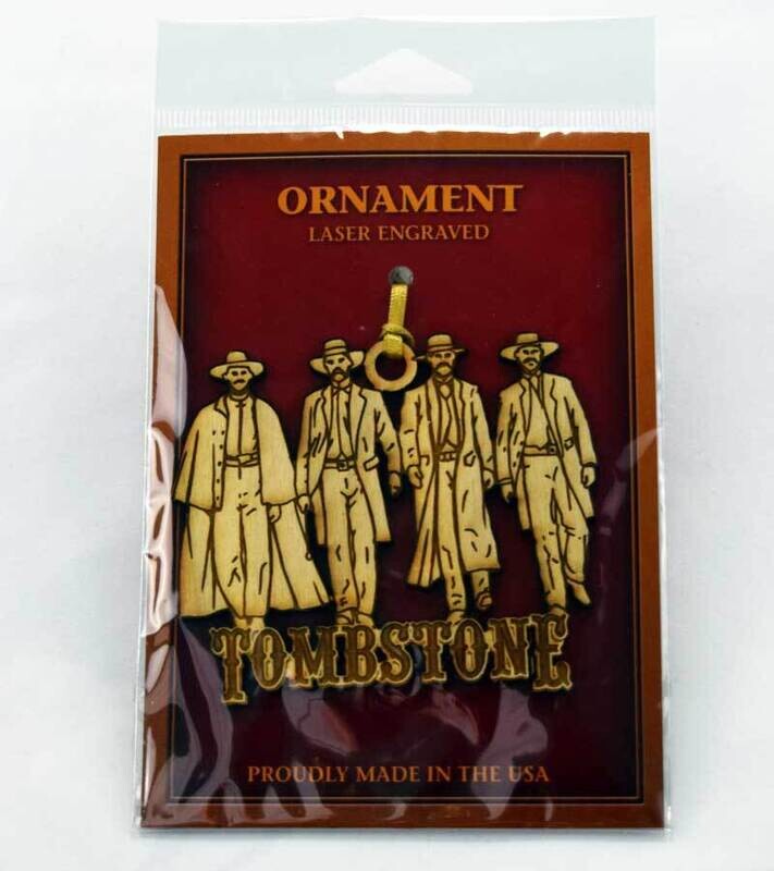 Four Gunmen Wood Ornament