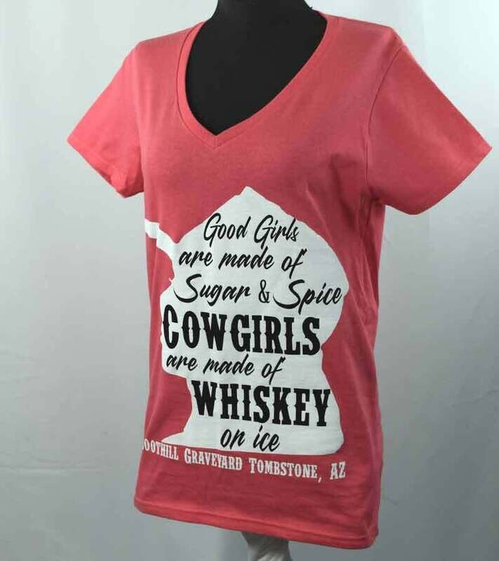 Whiskey/Ice ladies v-neck T-Shirt