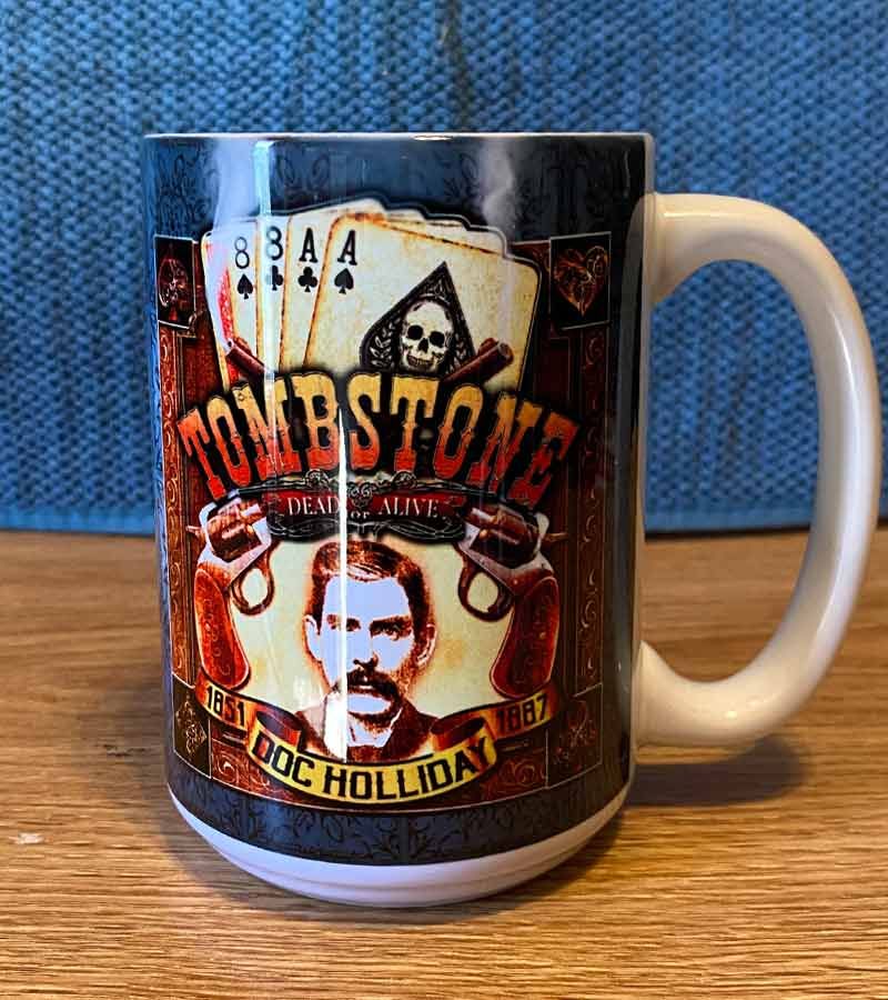 Doc Holliday Tombstone Mug - Aces and Eights