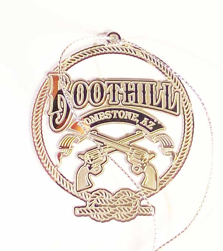 Tombstone Gun Ornament - Silver