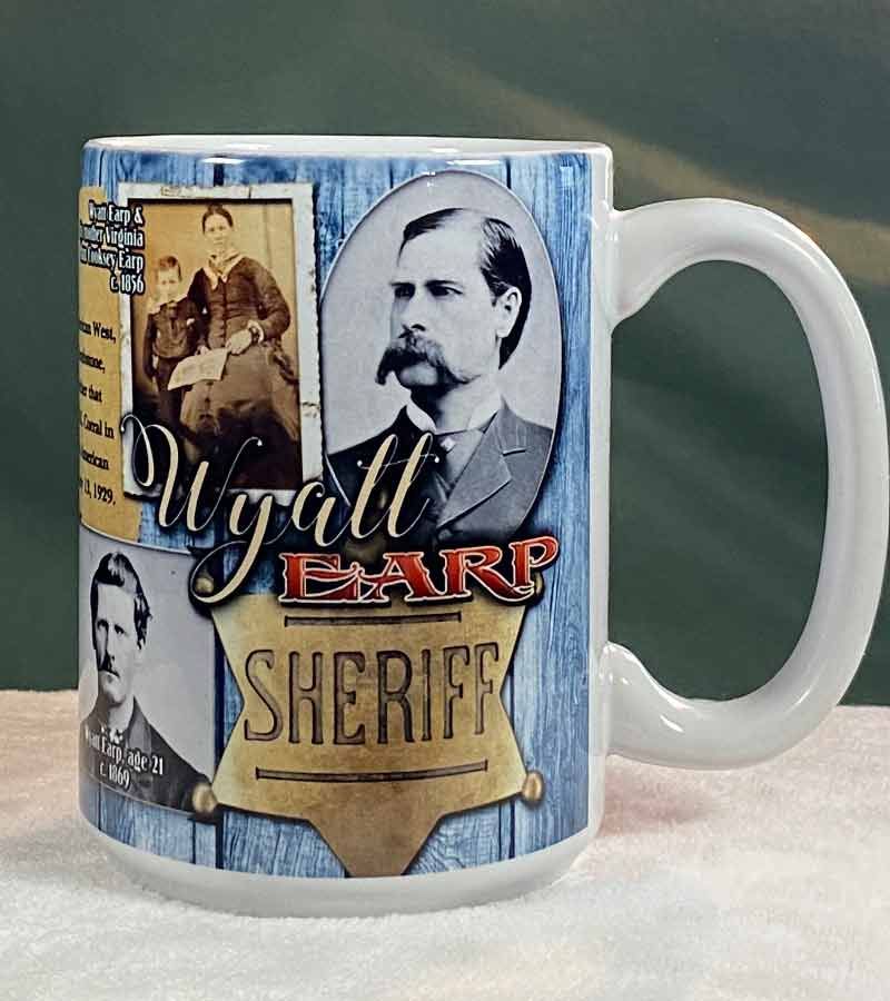 Wyatt Earp Tombstone Mug - Badge