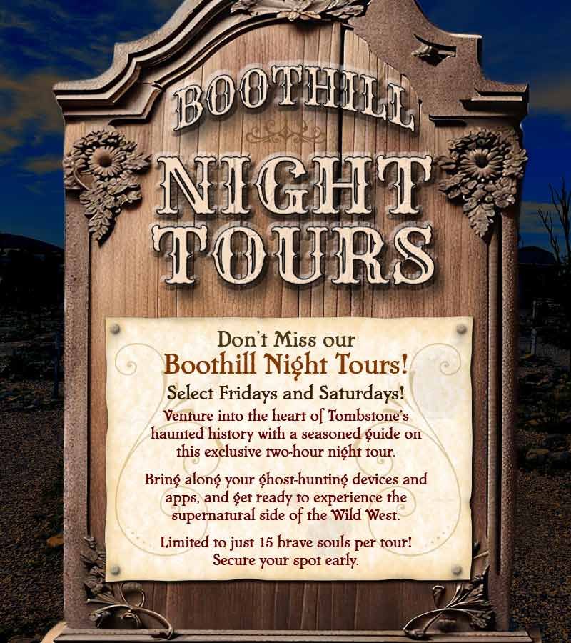 Boothill Night Tours - June 2026