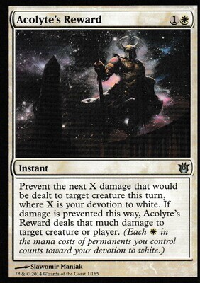 Acolyte&#39;s Reward