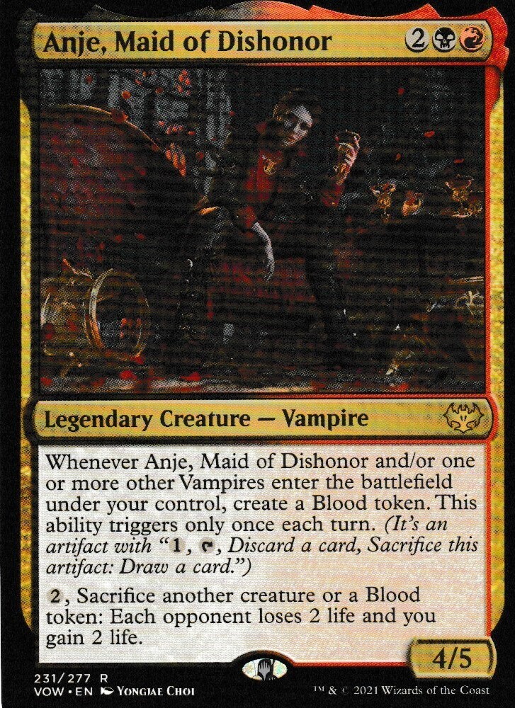 Anje, Maid of Dishonor