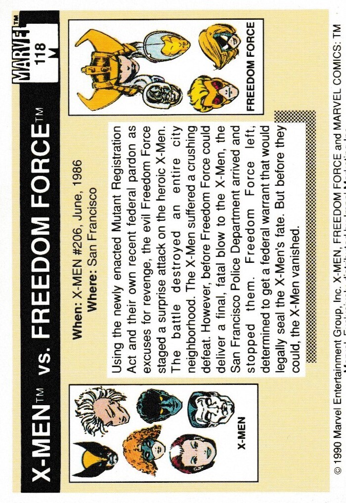 X-Men vs. Freedom Force