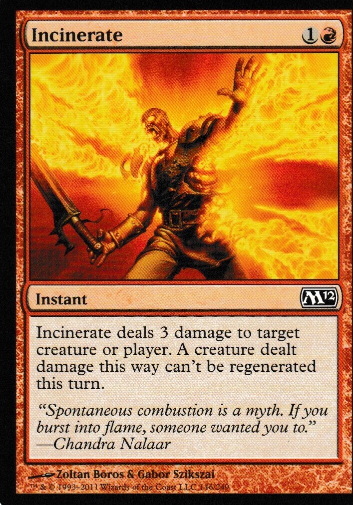 Incinerate