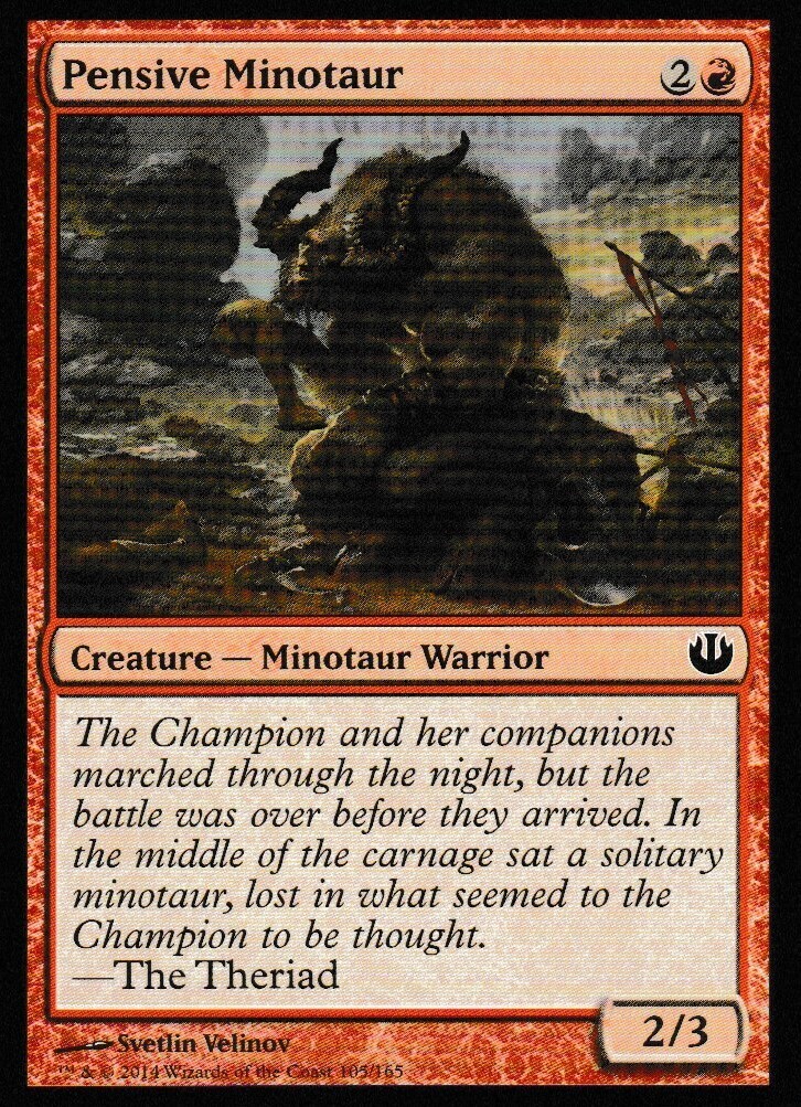 Pensive Minotaur