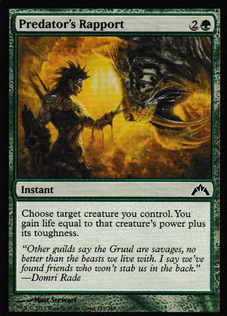 Predator&#39;s Rapport