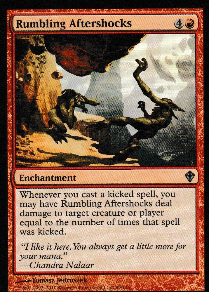 Rumbling Aftershocks