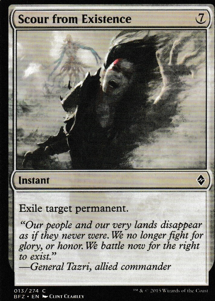 Scour from Existence