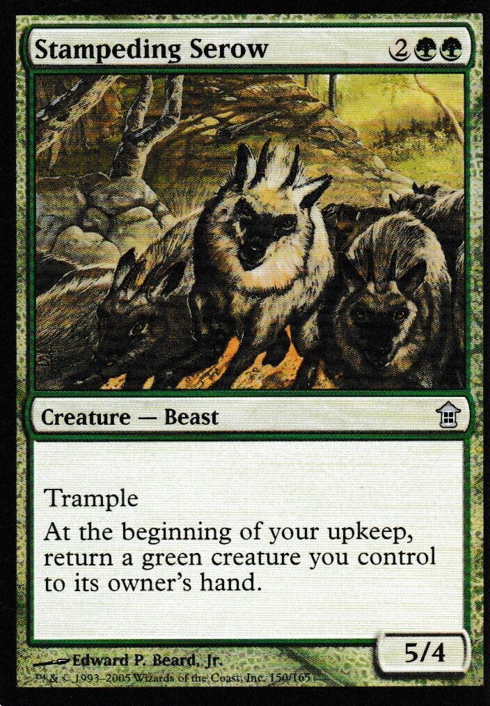 Stampeding Serow