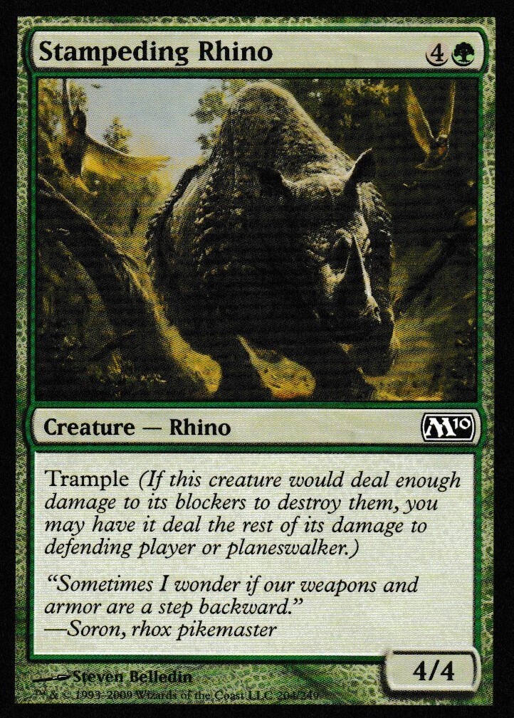 Stampeding Rhino