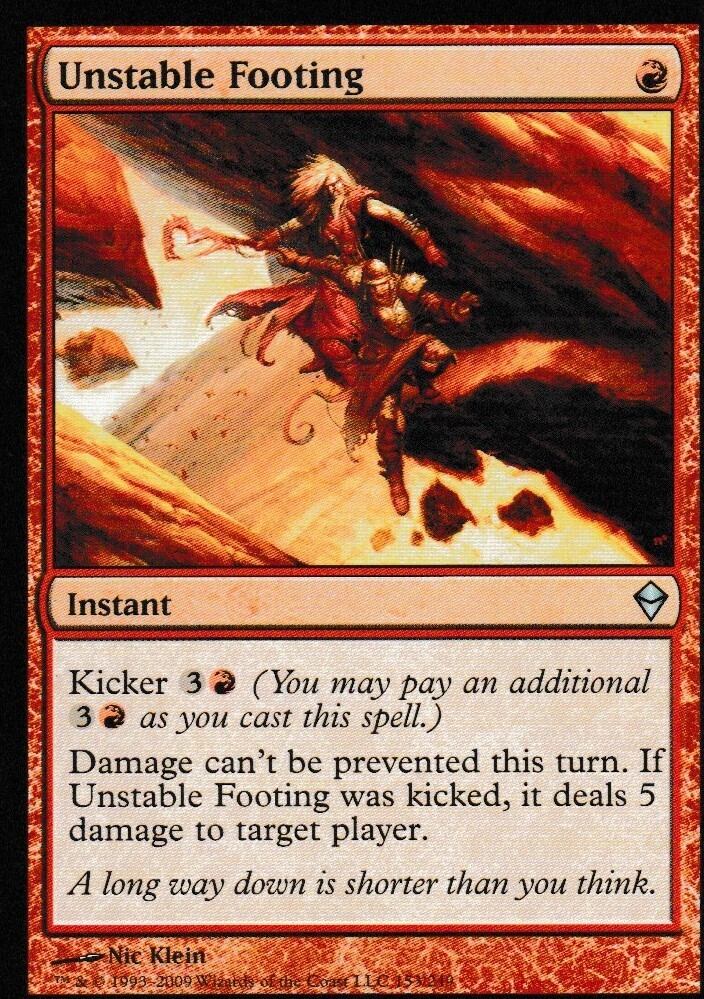 Unstable Footing