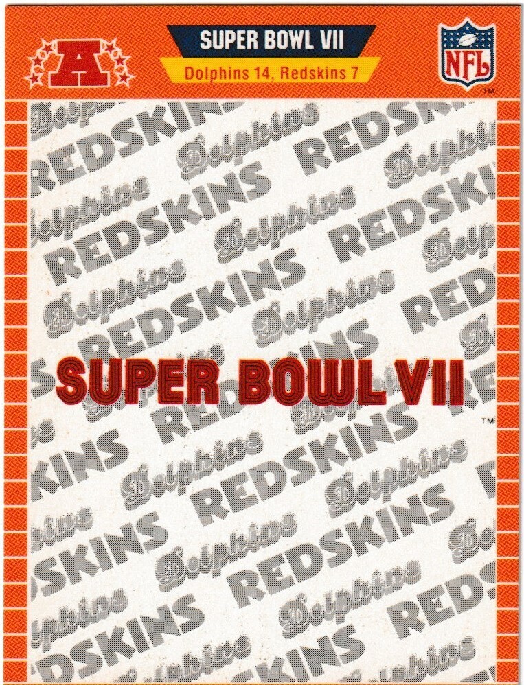 Super Bowl VII-89&#39; Pro Set