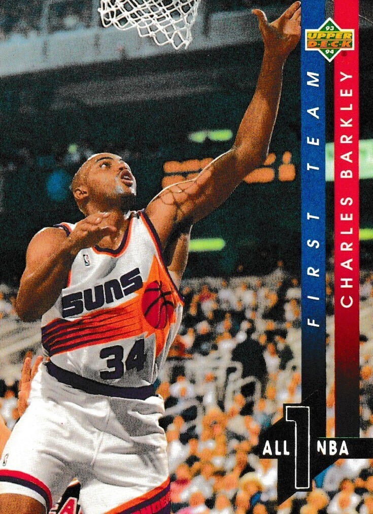 Charles Barkley 93&#39; Upper Deck All 1 NBA