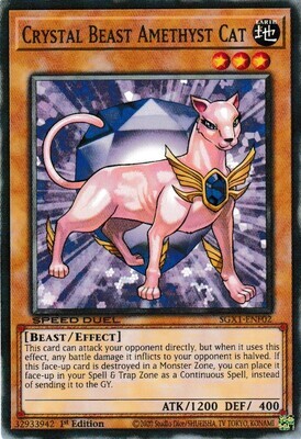 Crystal Beast Amethyst Cat