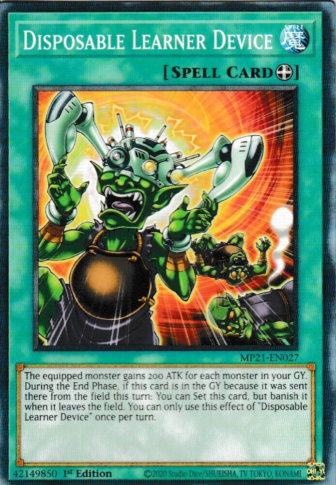 Disposable Learner Device