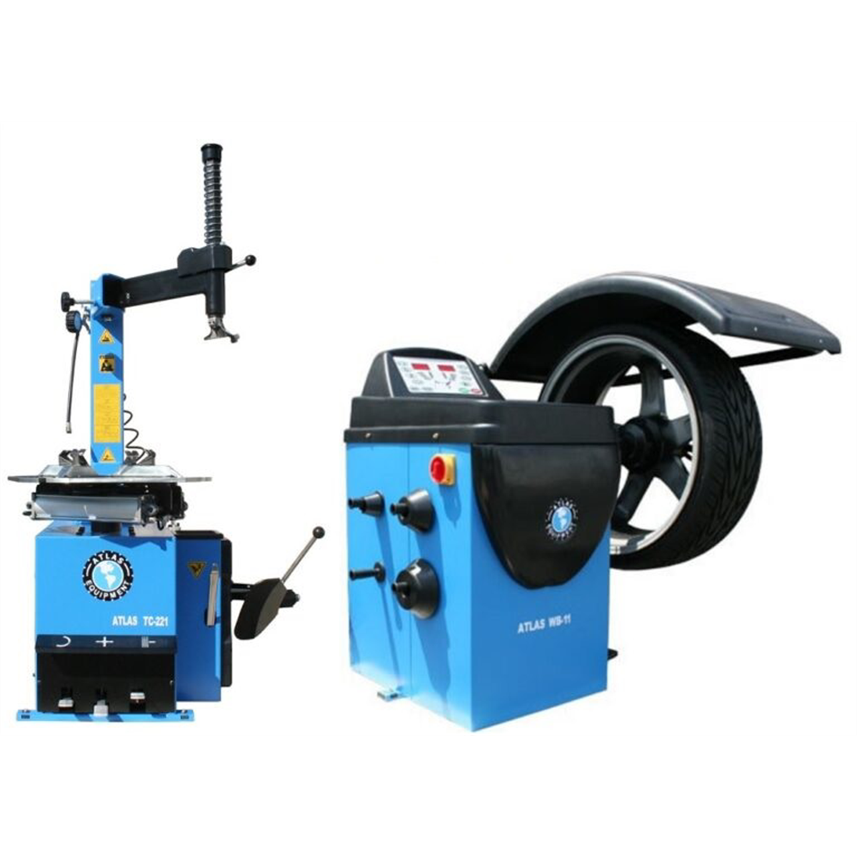 Atlas Equipment TC221 Rim Clamp Tire Changer + WB11 Wheel Balancer Combo Package Atlas Equipment TC221 Rim Clamp Tire Changer + WB11 Wheel Balancer Combo Package
