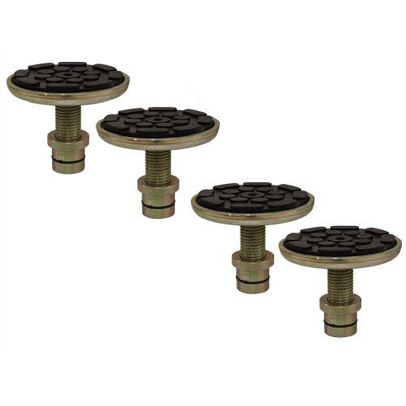 Atlas Equipment Set of 4 Single-Screw Adjustable Adapters, 1.5" Peg Size