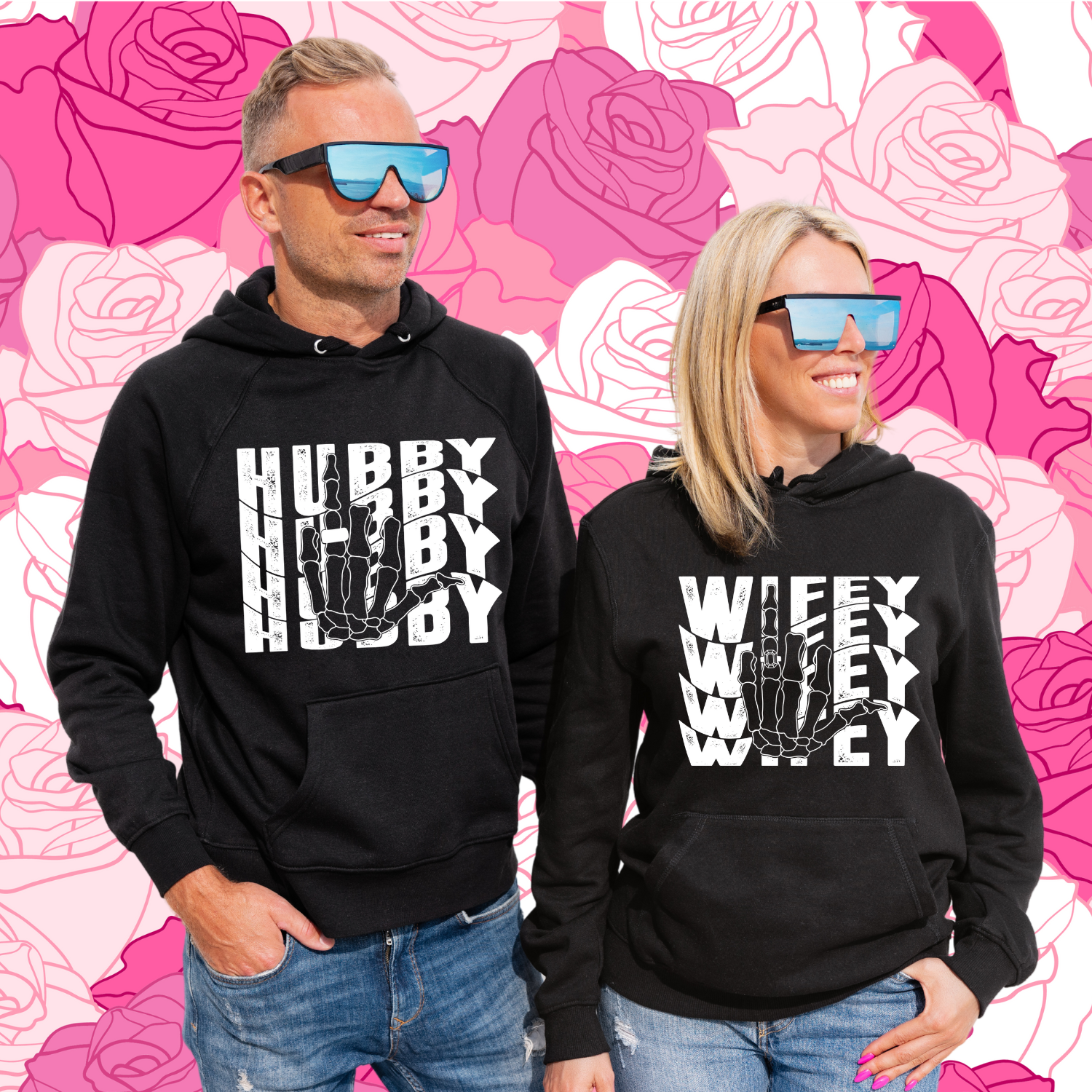 Hubby And Wifey Matching Hoodies Set