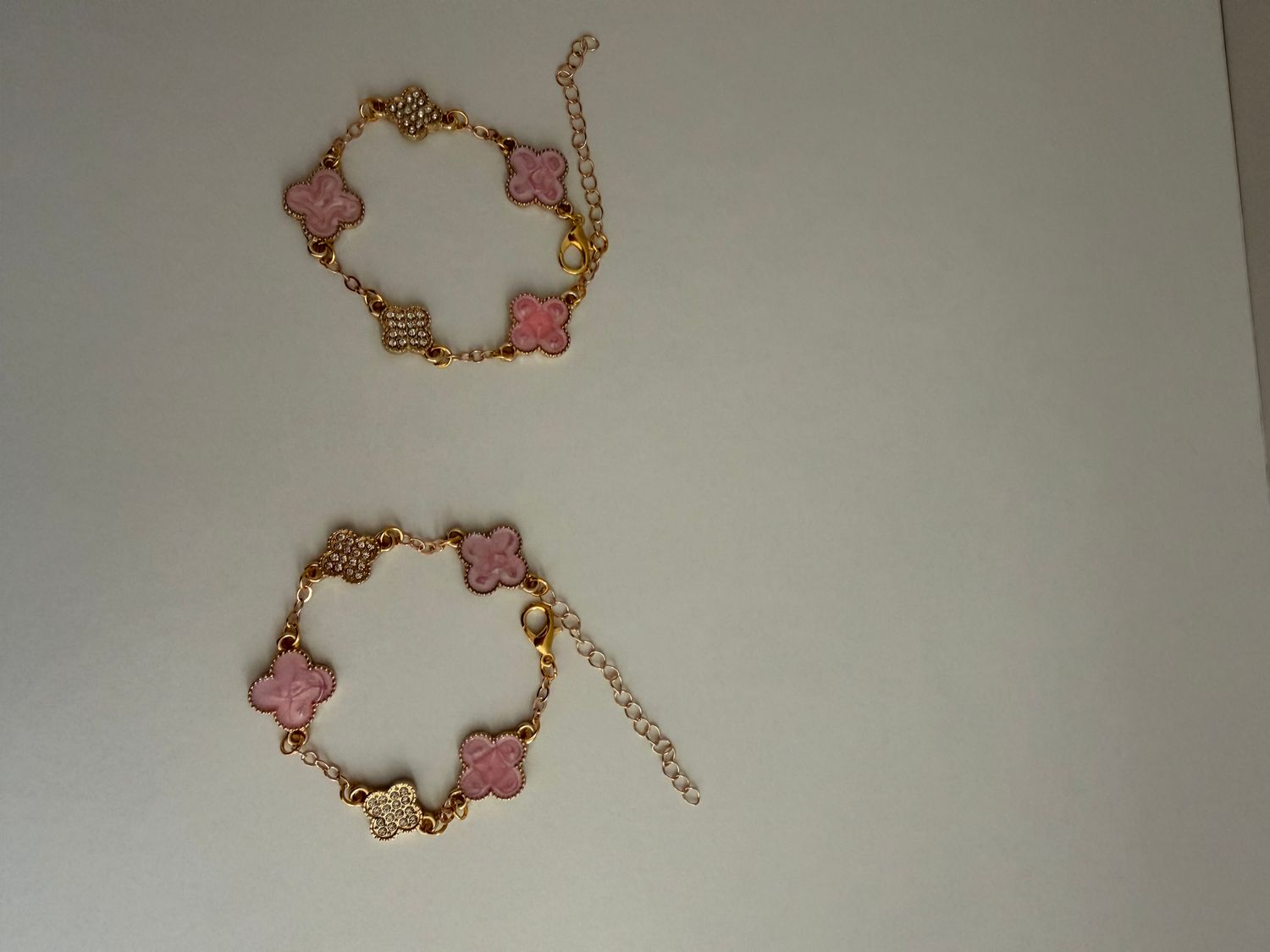 Pink Clover Bracelet