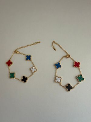 Colorful Clover  Bracelet