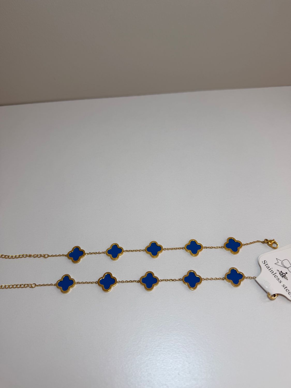 Blue Clover Bracelet