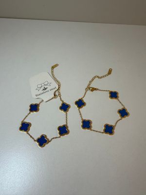 Blue Clover Bracelet