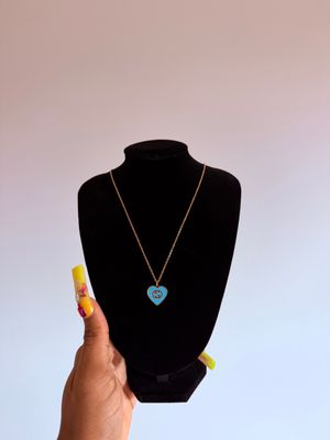 The heart of love  Gold &amp; blue