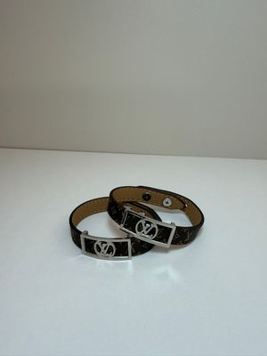 Silver  Louis Vuitton Bangle Set