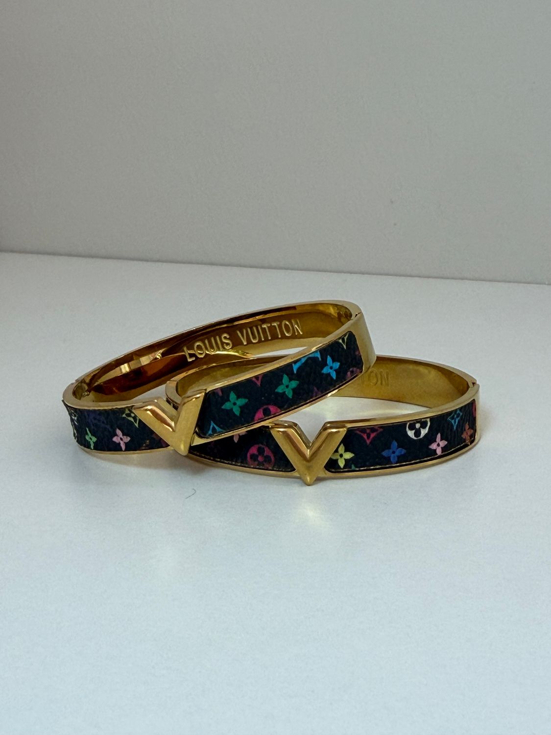 Louis Vuitton  Colorful gold Bangle Set