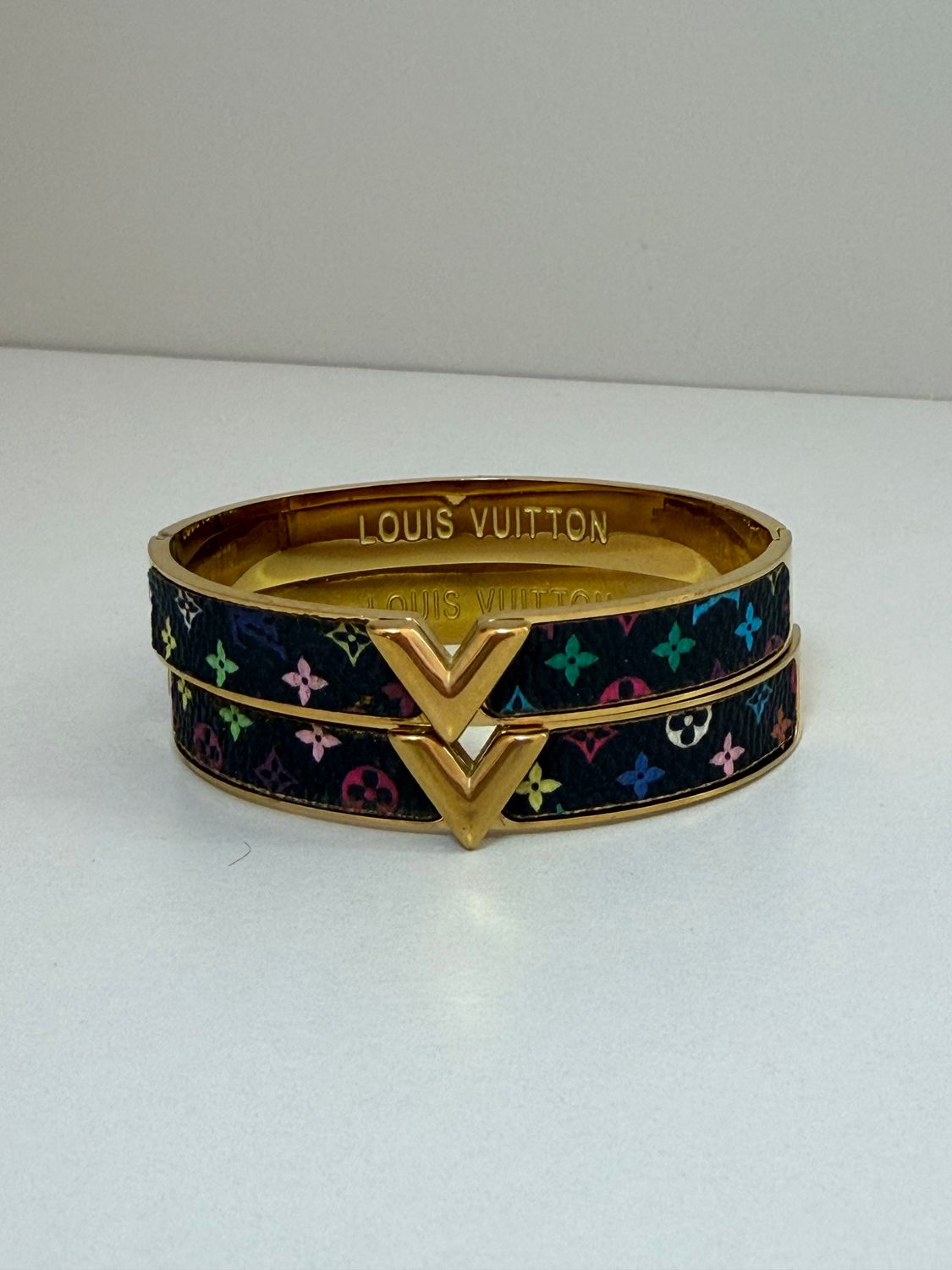 Louis Vuitton  Colorful gold Bangle Set