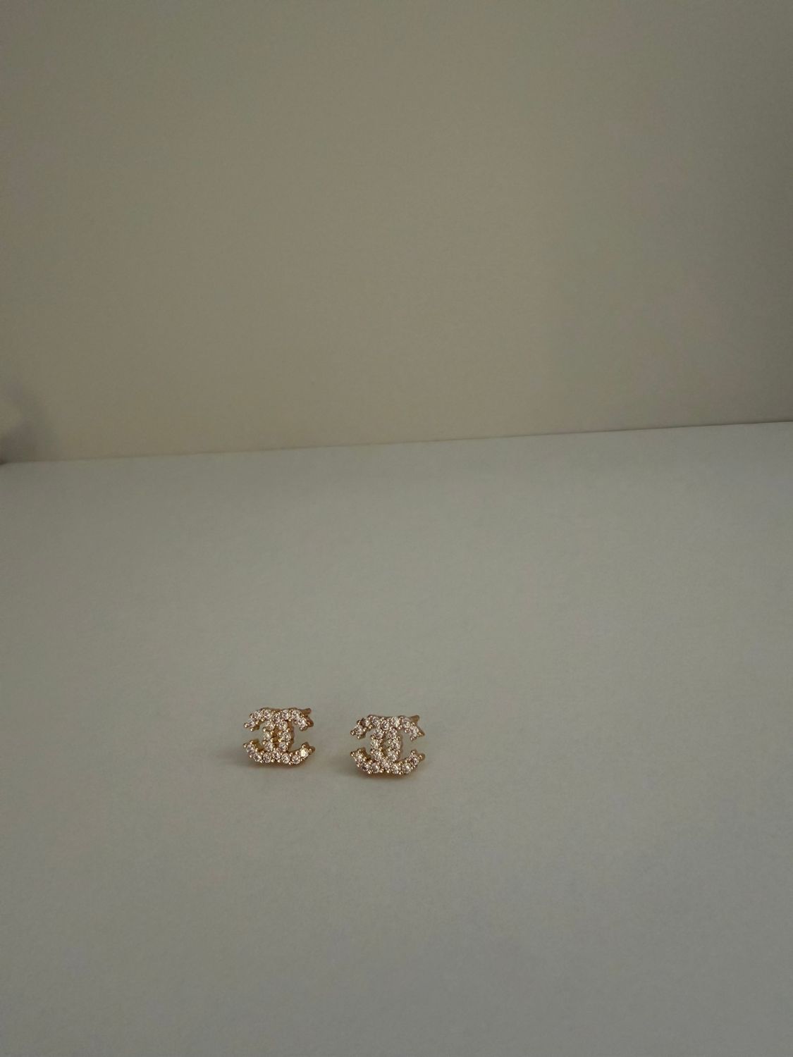 Chanel gold earrings