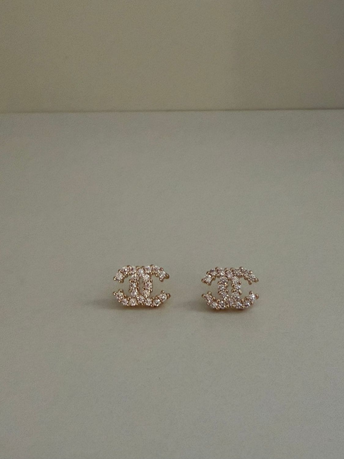 Chanel gold earrings
