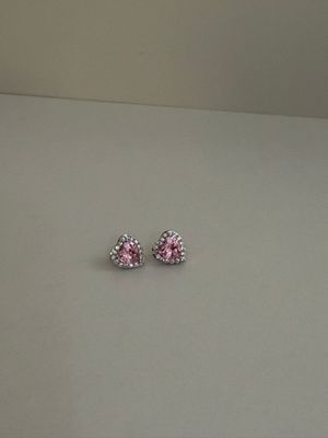 Heart of ice Pink  Earrings