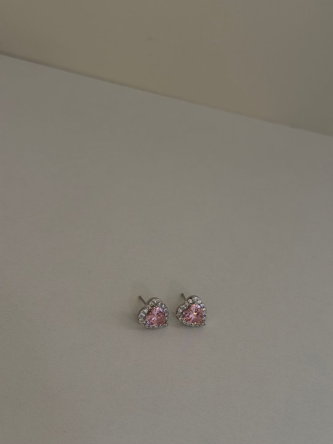 Heart of ice Pink  Earrings