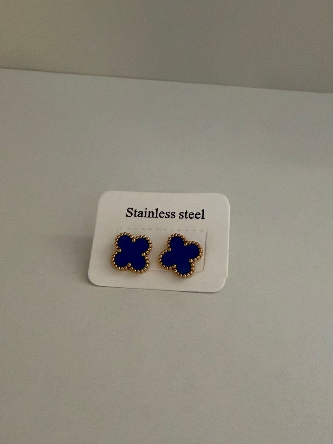 Clover Blue plane Earrings