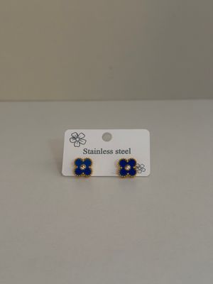 Clover Blue spark  Earrings