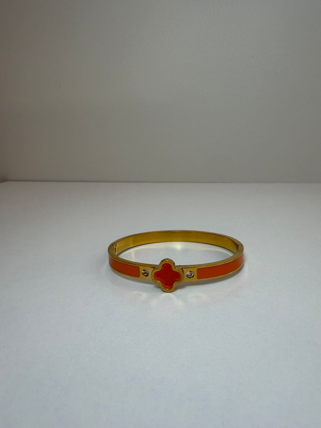 Orange Clover  Bangle