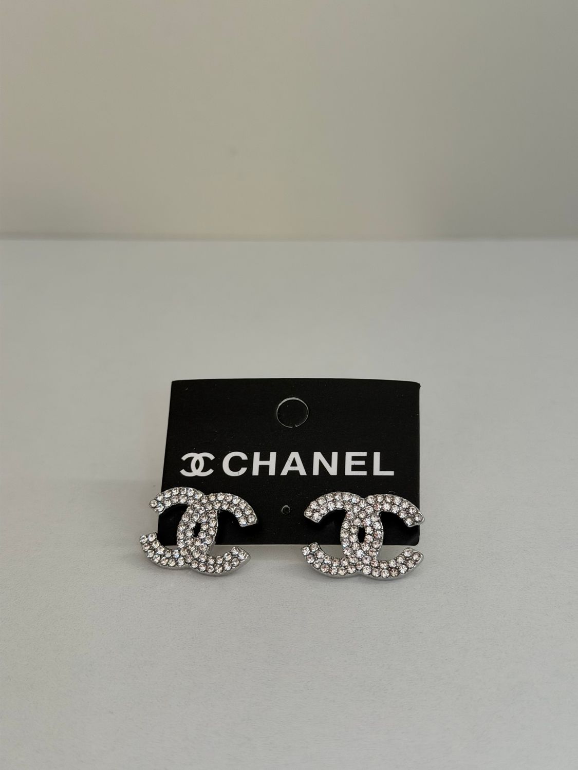 Chanel silver earrings (BIG)