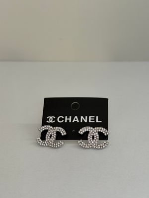 Chanel silver earrings (BIG)