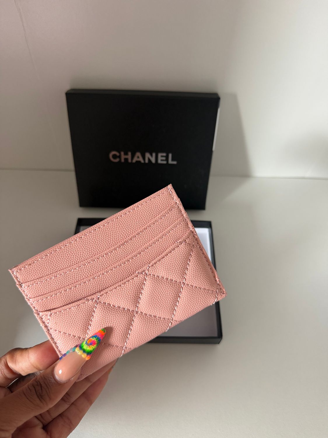 Chanel cardholder Light pink