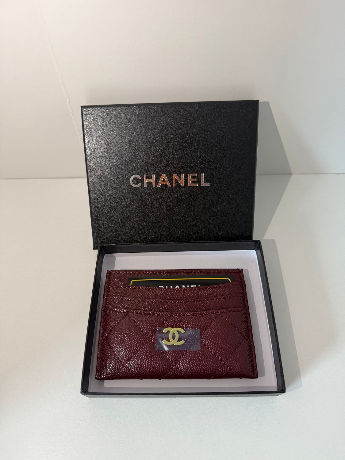 Chanel cardholder Burgundy