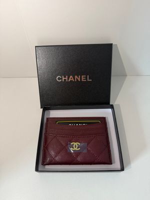 Chanel cardholder Burgundy